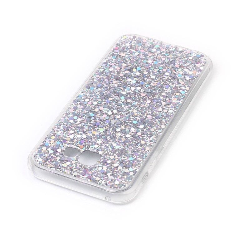 Color Changing Glittering Sequins Acrylic TPU Hybrid Case for Samsung Galaxy A7 (2017) - Silver-3