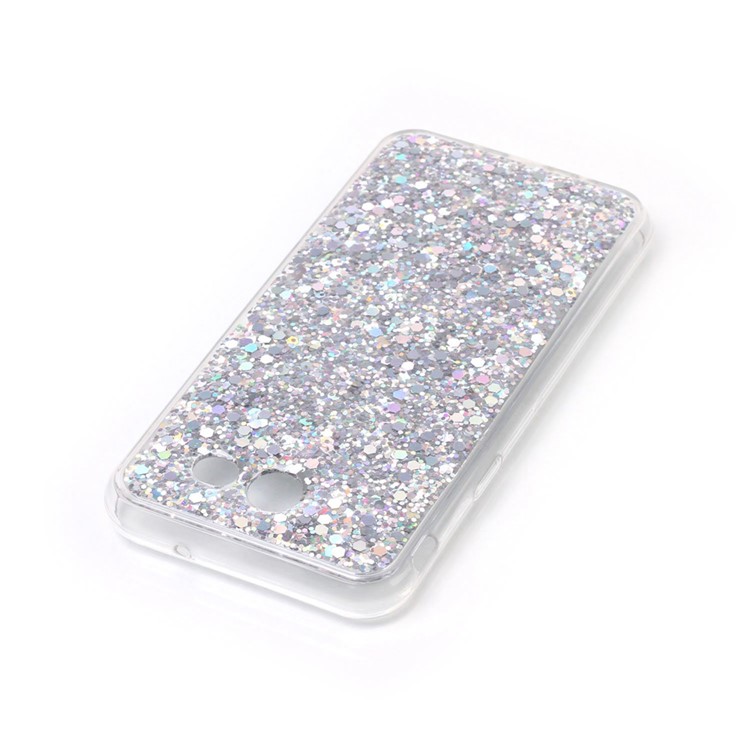 Bling Paillette Color Changing Acrylic TPU Phone Case for Samsung Galaxy J3 (2017) - Silver-3