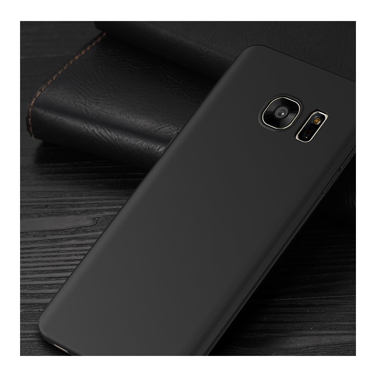 CAFELE Matte Anti-fingerprint 0.6mm TPU Skin Case for Samsung Galaxy S7 Edge G935 - Jet Black-3