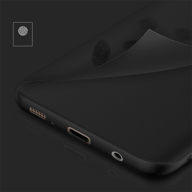 CAFELE Matte Anti-fingerprint 0.6mm TPU Skin Case for Samsung Galaxy S7 Edge G935 - Jet Black-4