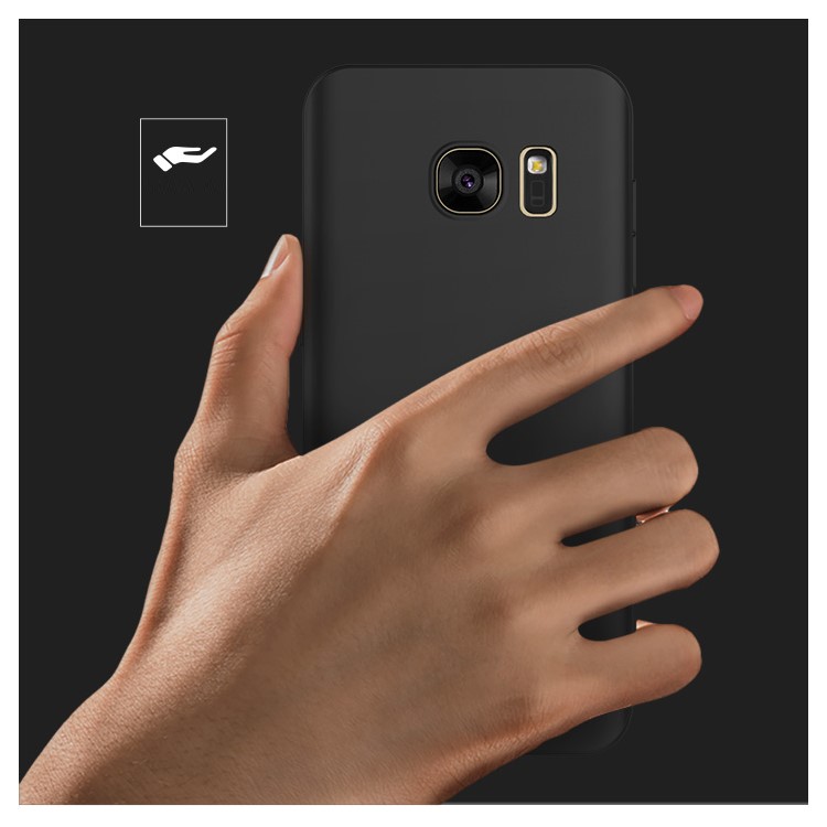CAFELE Matte Anti-fingerprint 0.6mm TPU Skin Case for Samsung Galaxy S7 Edge G935 - Jet Black-5