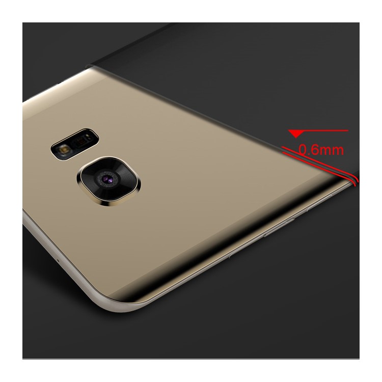 CAFELE Matte Anti-fingerprint 0.6mm TPU Skin Case for Samsung Galaxy S7 Edge G935 - Jet Black-9
