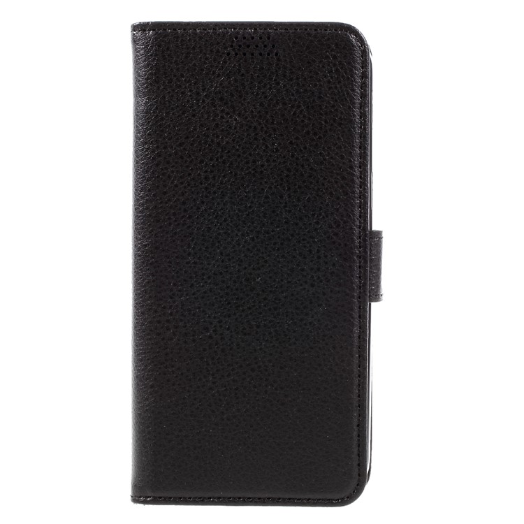Litchi Grain Stand Leather Wallet Phone Case for Samsung Galaxy A5 (2017) - Black-3