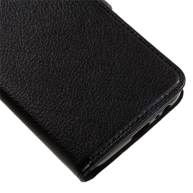 Litchi Grain Stand Leather Wallet Phone Case for Samsung Galaxy A5 (2017) - Black-7