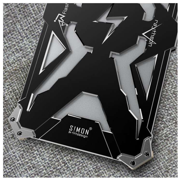 Cool Metal Aviation Aluminum Armor Phone Case for Samsung Galaxy A7 SM-A710F (2016) - Black-3