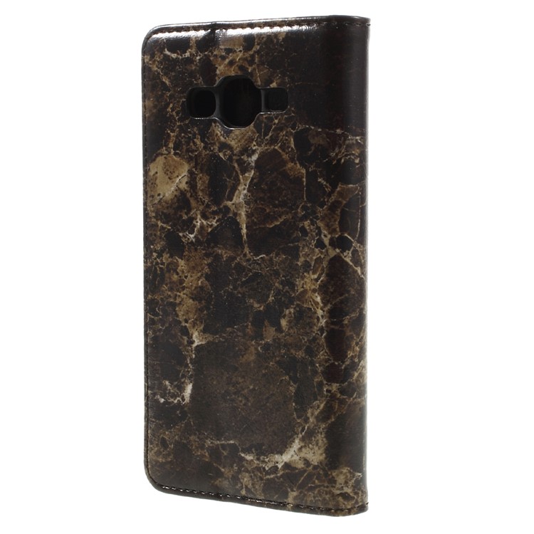 Marble Grain Leather Stand Phone Casing for Samsung Galaxy J2 Prime - Black-2