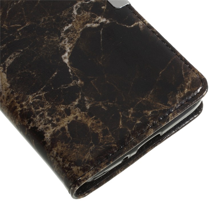 Marble Grain Leather Stand Phone Casing for Samsung Galaxy J2 Prime - Black-7