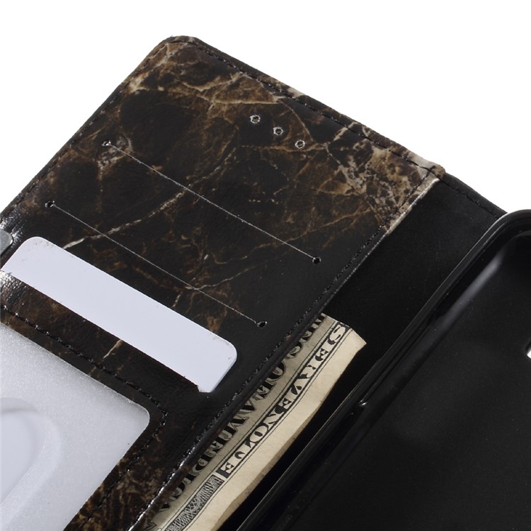 Marble Grain Leather Stand Phone Casing for Samsung Galaxy J2 Prime - Black-9