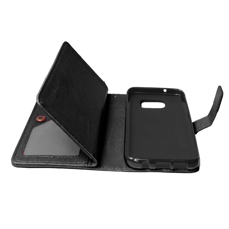 9 Card Slots Leather Stand Phone Case for Samsung Galaxy S7 edge G935 - Black-4