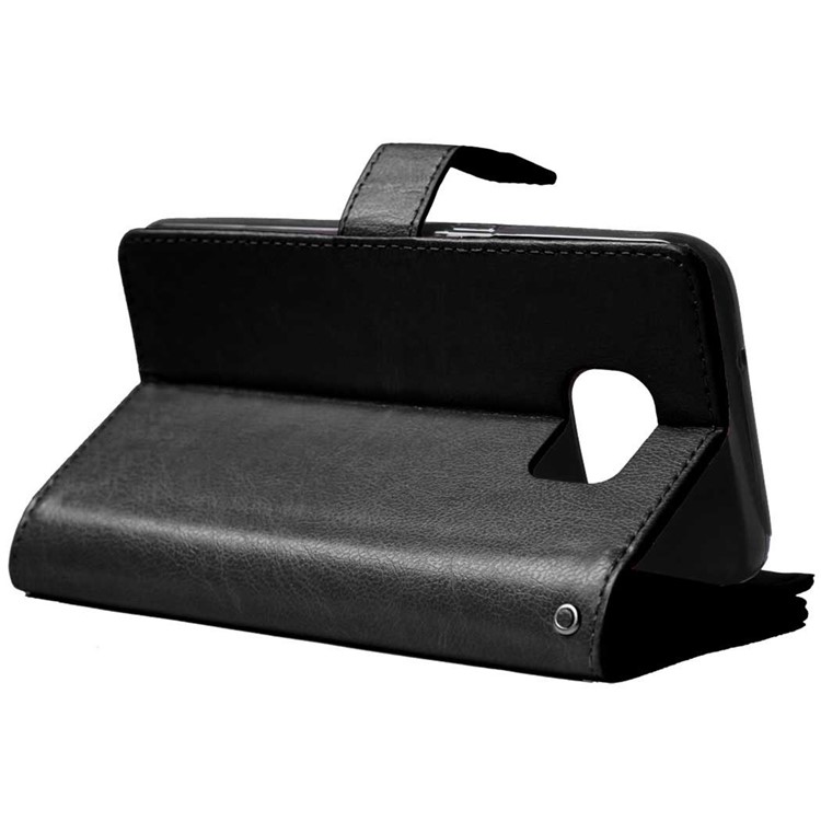 9 Card Slots Leather Stand Phone Case for Samsung Galaxy S7 edge G935 - Black-6