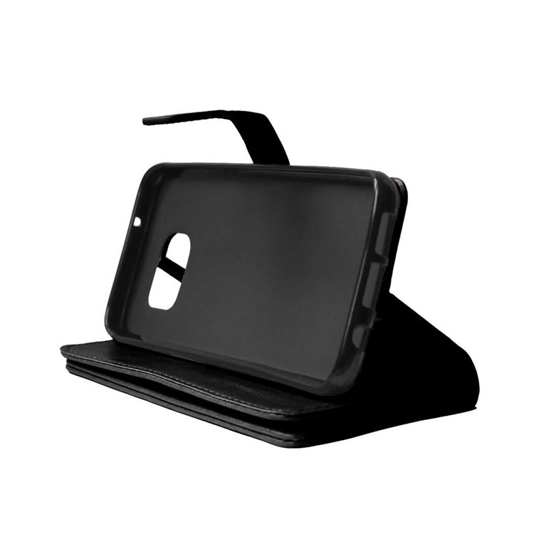 9 Card Slots Leather Stand Phone Case for Samsung Galaxy S7 edge G935 - Black-7