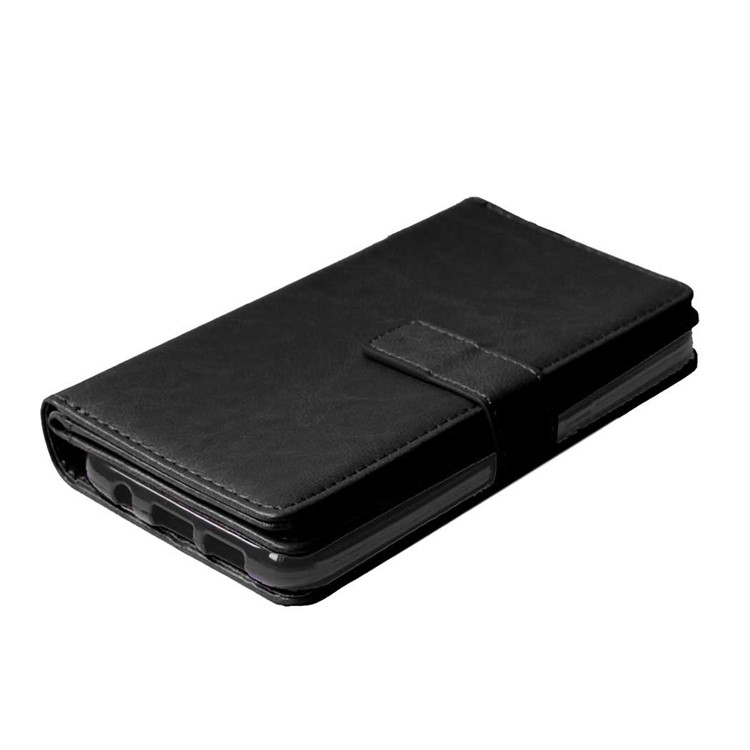 9 Card Slots Leather Stand Phone Case for Samsung Galaxy S7 edge G935 - Black-8