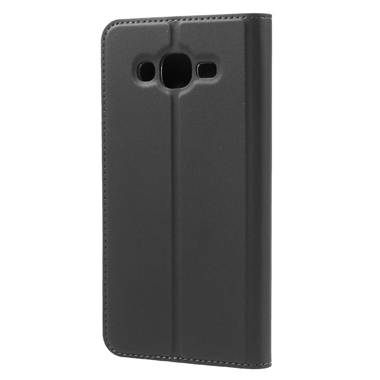 DUX DUCIS Skin Pro Series for Samsung Galaxy J2 Prime / Grand Prime Plus / Prime (2016) Business Leather Case - Dark Grey-2