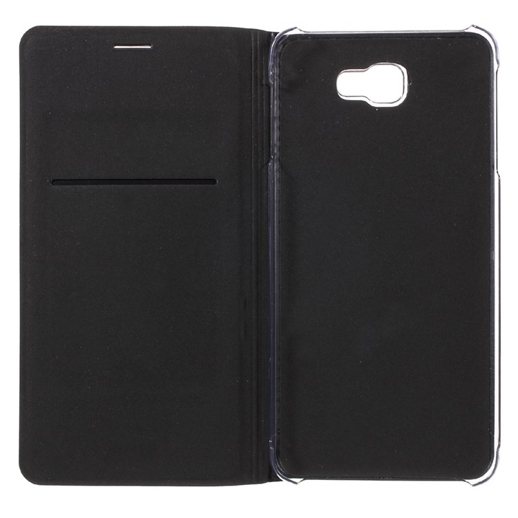 Card Slot PU Leather Phone Case for Samsung Galaxy J7 Prime/On7 2016 - Black-8