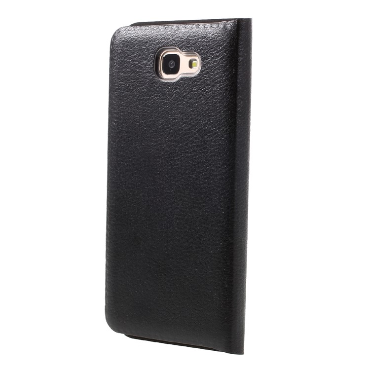 Flip Leather Card Holder Phone Case for Samsung Galaxy J5 Prime / On5 (2016) - Black-2