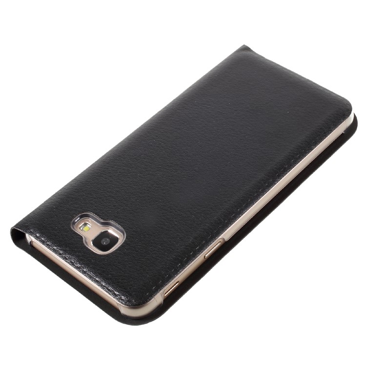 Flip Leather Card Holder Phone Case for Samsung Galaxy J5 Prime / On5 (2016) - Black-4