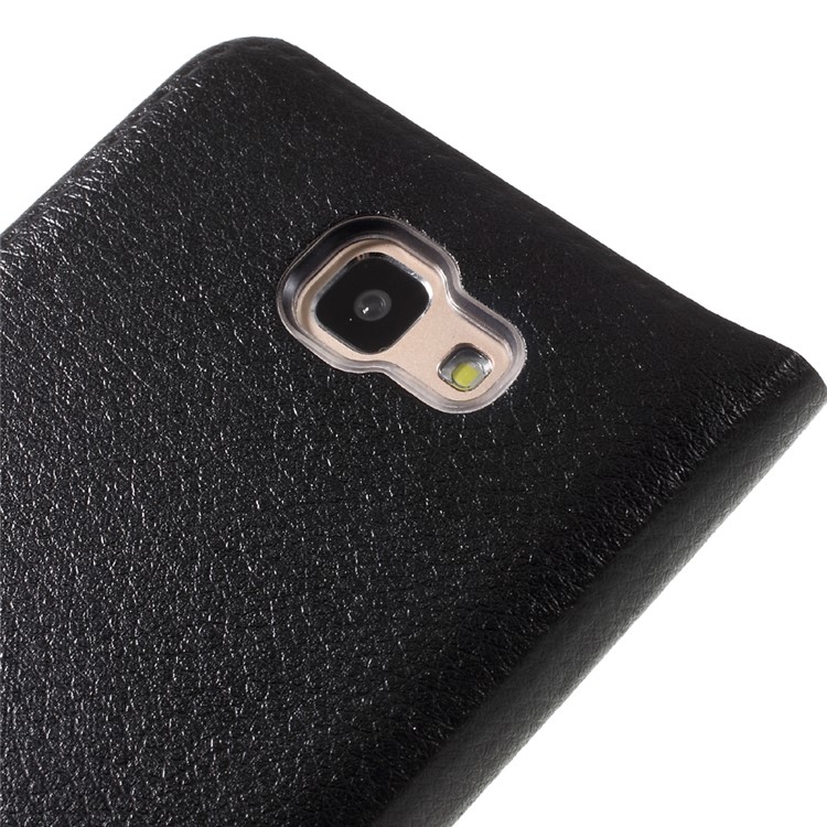 Flip Leather Card Holder Phone Case for Samsung Galaxy J5 Prime / On5 (2016) - Black-7