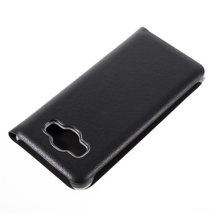Litchi Texture Card Holder Leather Flip Case for Samsung Galaxy J2 Prime / Grand Prime Plus / Prime (2016) - Black-4