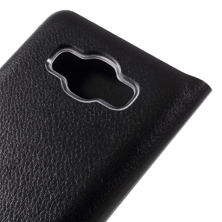 Litchi Texture Card Holder Leather Flip Case for Samsung Galaxy J2 Prime / Grand Prime Plus / Prime (2016) - Black-7