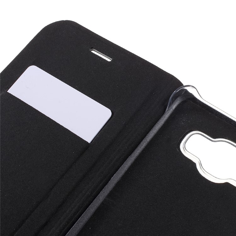 Litchi Texture Card Holder Leather Flip Case for Samsung Galaxy J2 Prime / Grand Prime Plus / Prime (2016) - Black-8