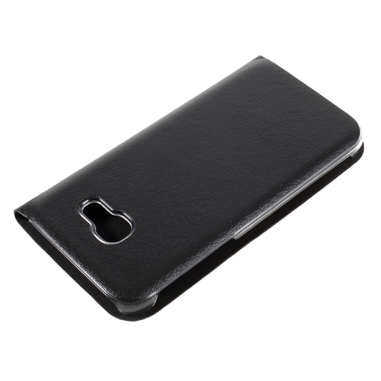 Flip Leather Card Holder Phone Case for Samsung Galaxy A3 (2017) - Black-4