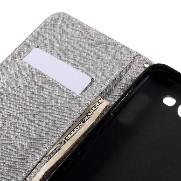 Patterned Leather Wallet Mobile Case for Samsung Galaxy J7 (2017) - Cool Cat in Glasses-10