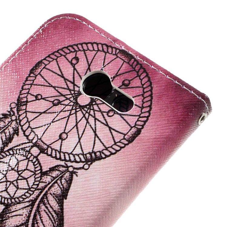 Patterned Leather Wallet Mobile Case for Samsung Galaxy J3 (2017) - Black Dream Catcher-8