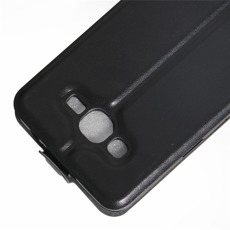 Vertical Flip Photo Slot Leather Case for Samsung Galaxy J2 Prime / Grand Prime Plus / Prime (2016) - Black-3