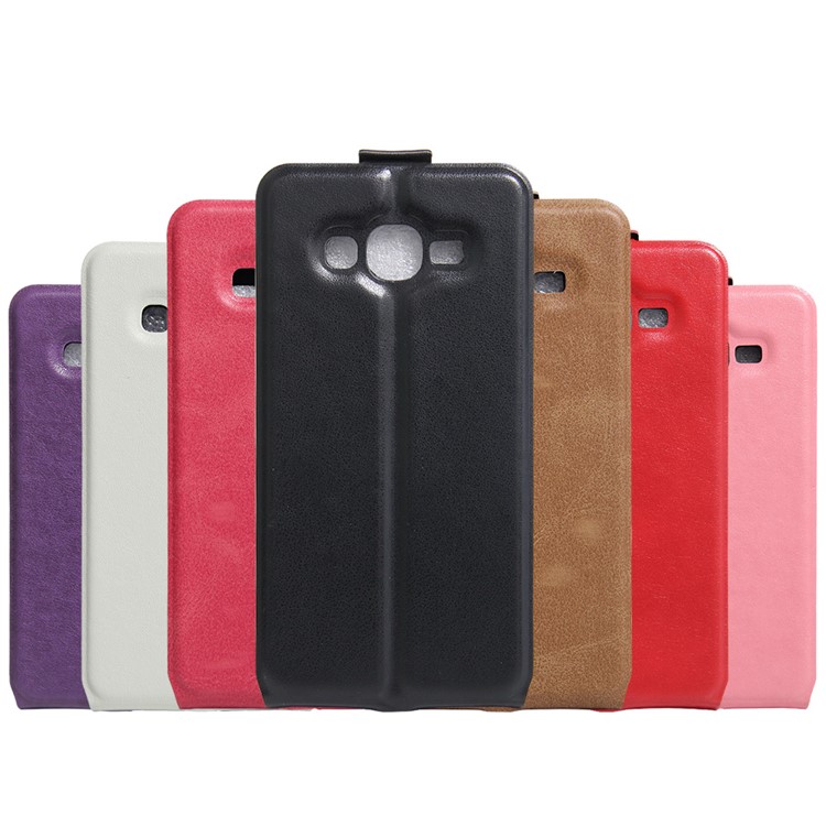 Vertical Flip Photo Slot Leather Case for Samsung Galaxy J2 Prime / Grand Prime Plus / Prime (2016) - Black-6