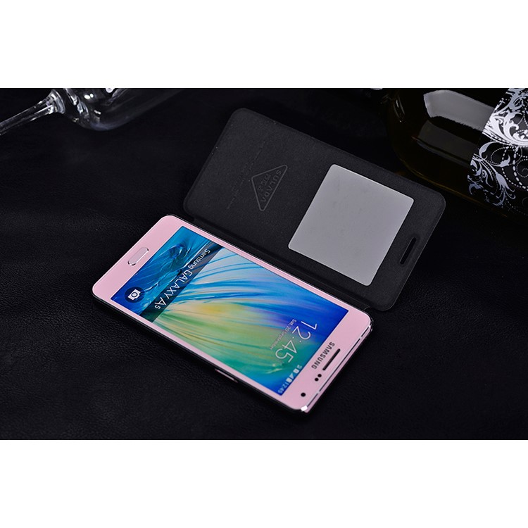 SULADA Wake Sleep Smart View Leather Case for Samsung Galaxy A5 A500F - Black-3