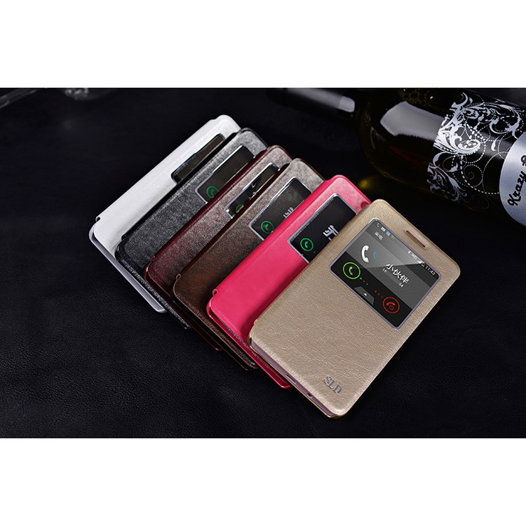 SULADA Wake Sleep Smart View Leather Case for Samsung Galaxy A5 A500F - Black-5