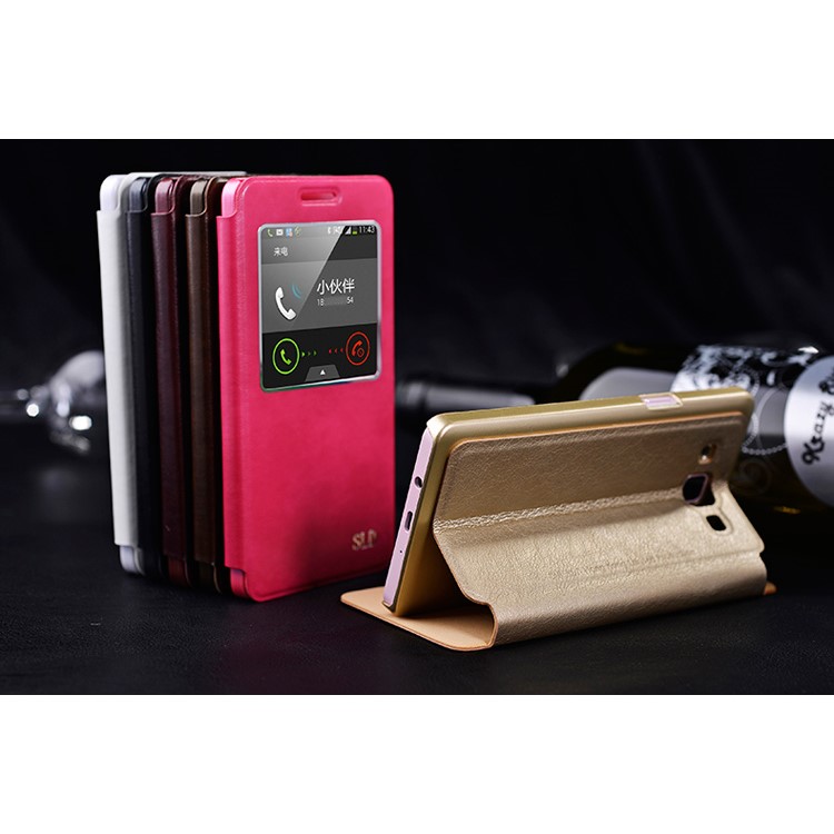 SULADA Wake Sleep Smart View Leather Case for Samsung Galaxy A5 A500F - Black-6