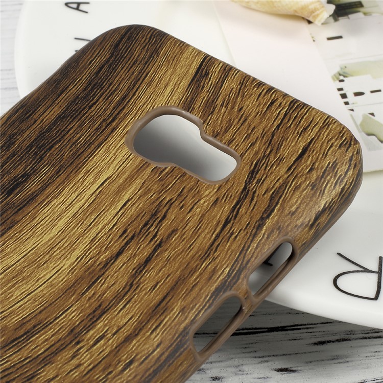 PU Leather Coated Hard Plastic Mobile Phone Case for Samsung Galaxy A5 (2017) - Wood Texture-3