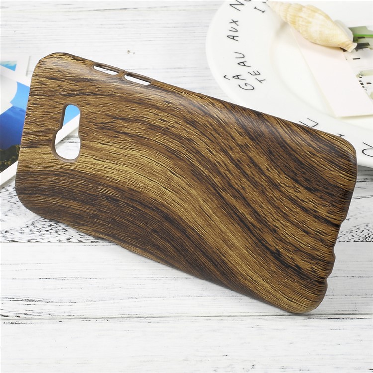 PU Leather Coated Hard Plastic Mobile Phone Case for Samsung Galaxy A5 (2017) - Wood Texture-5