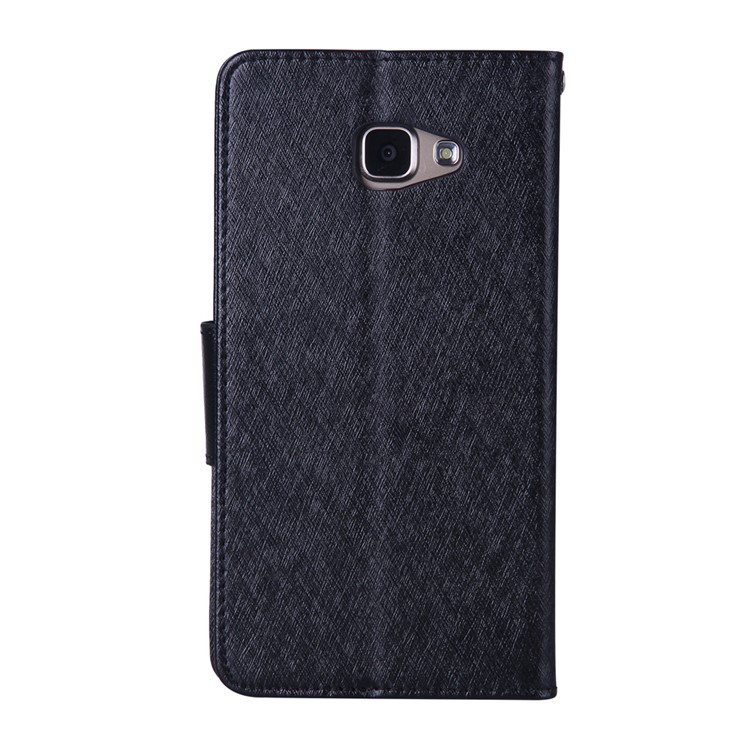 XIEKE Moon Poem Wallet Stand Leather Phone Casing for Samsung Galaxy A7 SM-A710F (2016) - Black-2