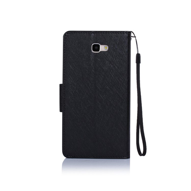 XIEKE Moon Poem Wallet Leather Magnetic Folio Case for Samsung Galaxy J7 Prime/On7 2016 - Black-2