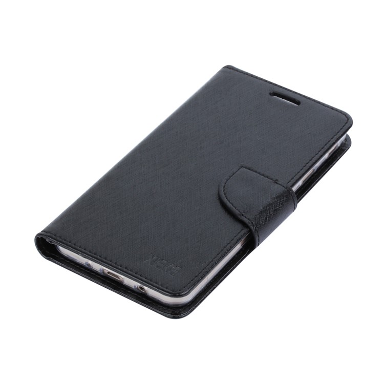 XIEKE Moon Poem Wallet Leather Magnetic Folio Case for Samsung Galaxy J7 Prime/On7 2016 - Black-5