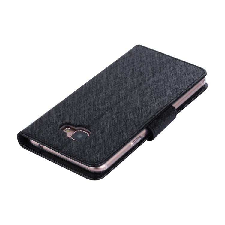 XIEKE Moon Poem Wallet Leather Stand Case for Samsung Galaxy C7 - Black-3