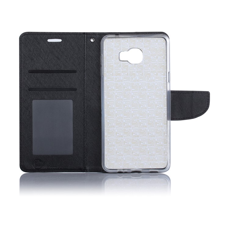 XIEKE Moon Poem Wallet Leather Stand Case for Samsung Galaxy C7 - Black-7