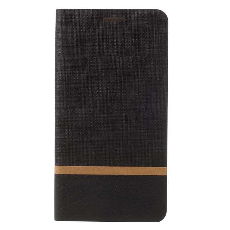 Cross Pattern Leather Card Holder Case for Samsung Galaxy A7 (2017) - Black-3