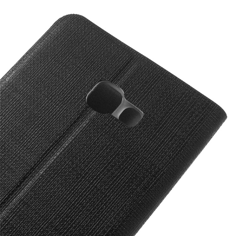 Cross Pattern Leather Card Holder Case for Samsung Galaxy A7 (2017) - Black-8