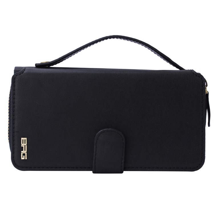 BRG Detachable 2-in-1 Portable Multi-slot Wallet Leather Case for Samsung Galaxy S6 G920 - Black-6