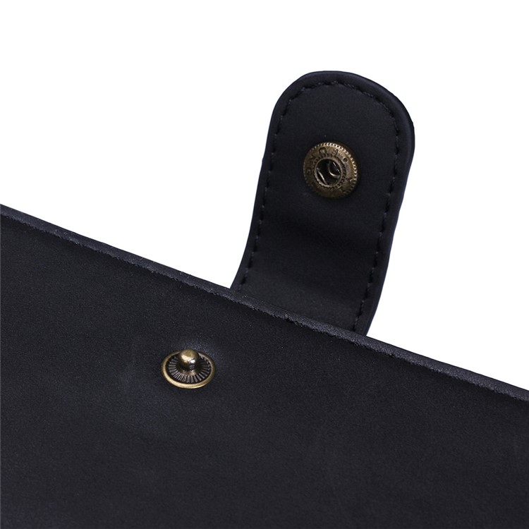 BRG Detachable Multi 11 Slots Portable Wallet Leather Case for Samsung Galaxy S6 Edge G925 - Black-8