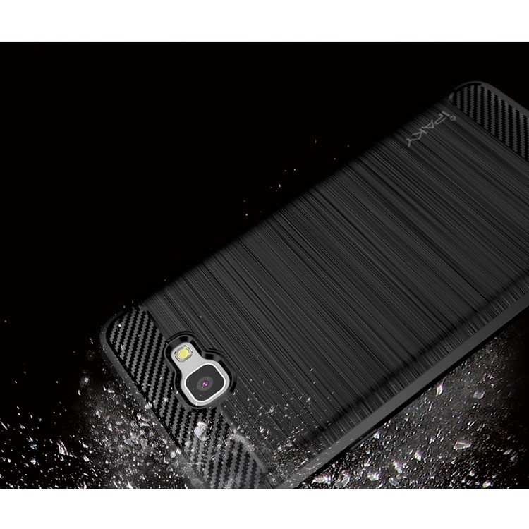 IPAKY Brushed TPU Gel Back Case for Samsung Galaxy J5 Prime / On5 (2016) - Black-4