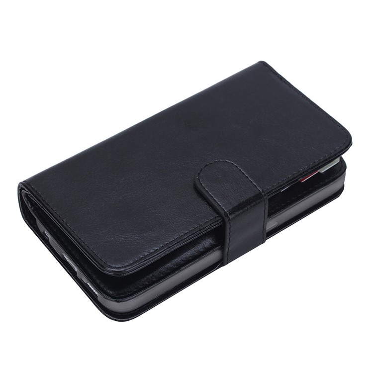 Detachable 2 in 1 Wallet 9 Card Slots Leather Case for Samsung Galaxy S6 G920 - Black-4