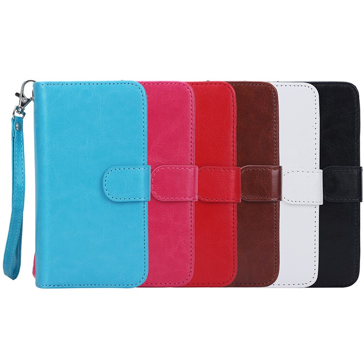 Detachable 2 in 1 Wallet 9 Card Slots Leather Case for Samsung Galaxy S6 G920 - Black-5