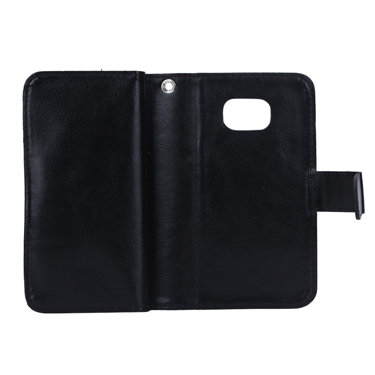 2 in 1 Detachable 9 Card Slots Leather Wallet Case for Samsung Galaxy S6 edge G925 - Black-3