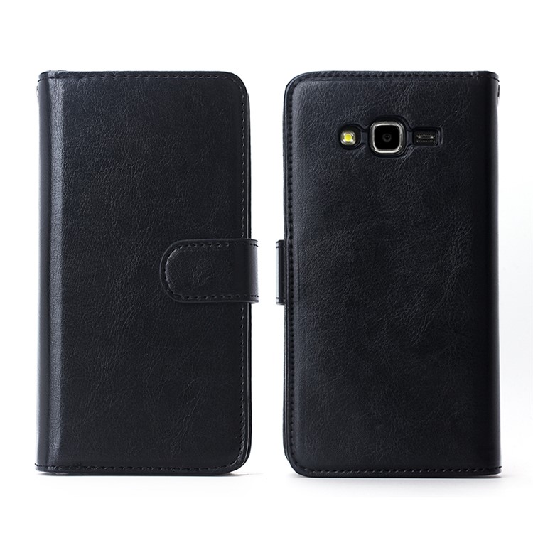 Detachable 2-in-1 TPU + 9 Card Slots Leather Wallet Case for Samsung Galaxy J7 SM-J700F - Black-2
