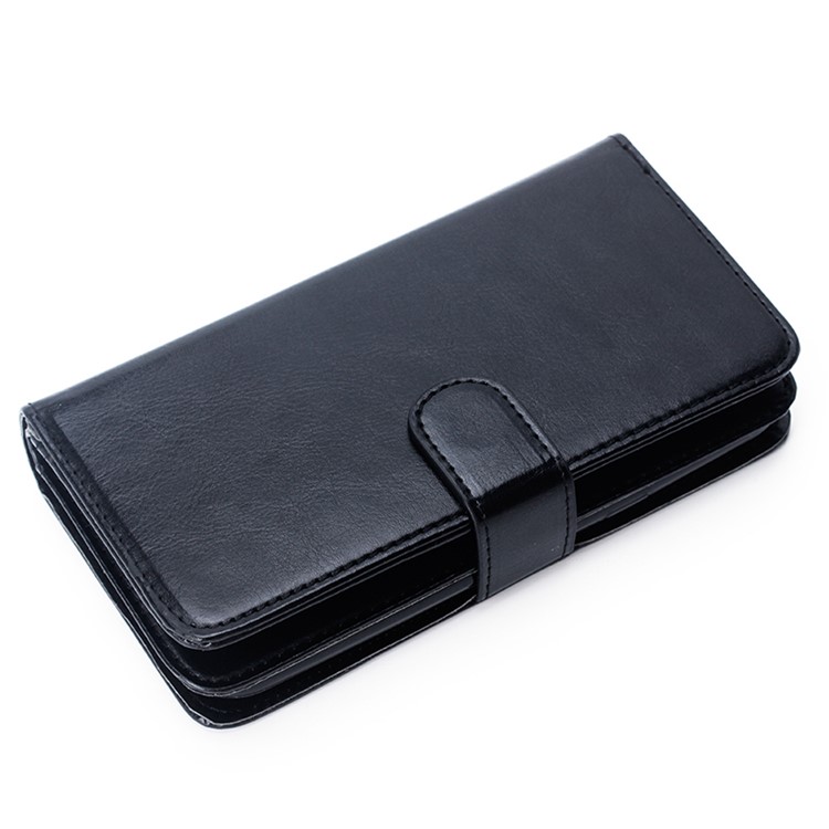 Detachable 2-in-1 TPU + 9 Card Slots Leather Wallet Case for Samsung Galaxy J7 SM-J700F - Black-6