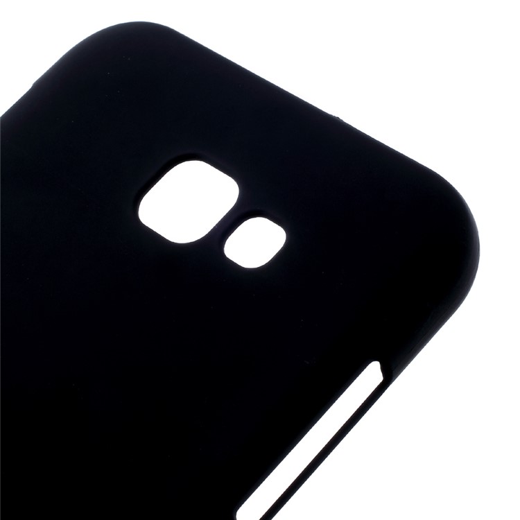 Rubberized Hard PC Case for Samsung Galaxy A7 (2017) - Black-4